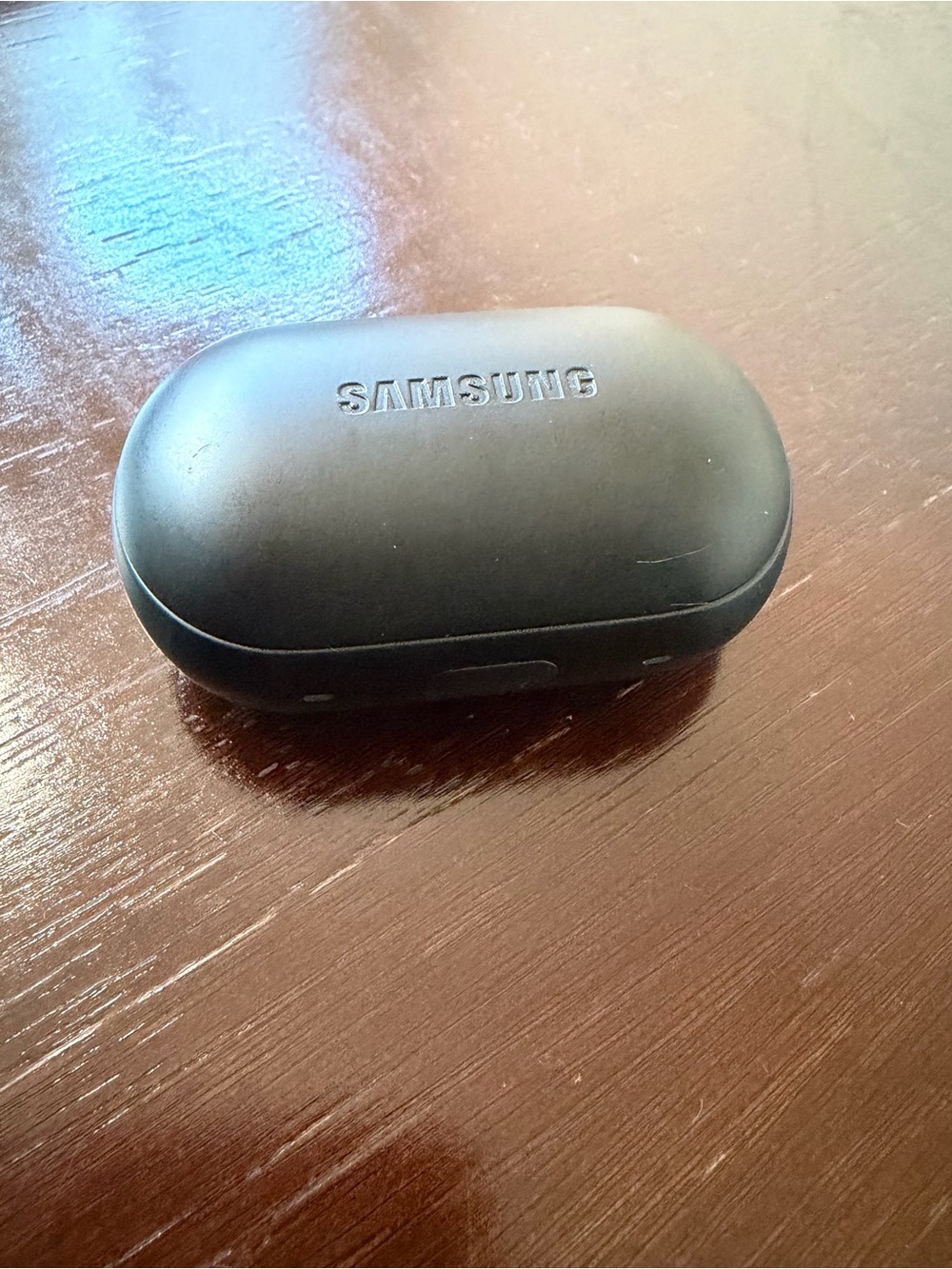 Samsung Black Wireless Earbuds Charging Case with Label